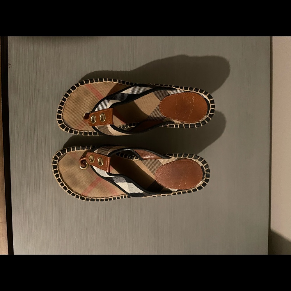 Burberry wedge heels
